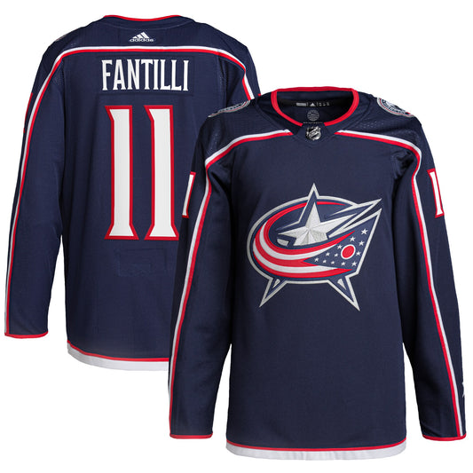 Adam Fantilli Columbus Blue Jackets adidas Home Primegreen Authentic Pro Player Jersey - Navy