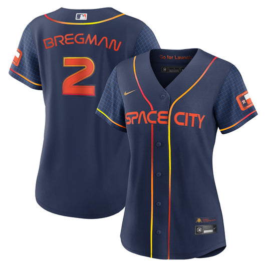 Alex Bregman Houston Astros Nike Women's 2022 City Connect Replica Player Jersey - Navy