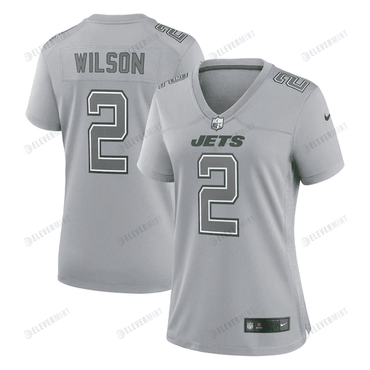 Zach Wilson New York Jets Women's Atmosphere Fashion Game Jersey - Gray