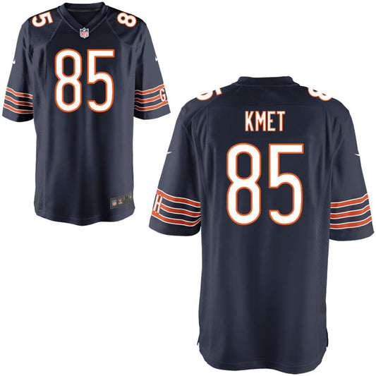 Youth Cole Kmet Navy Chicago Bears Game Jersey