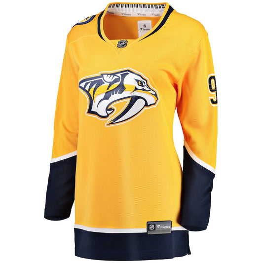 Women's Filip Forsberg Fanatics Predators Premier Breakaway Jersey - Gold