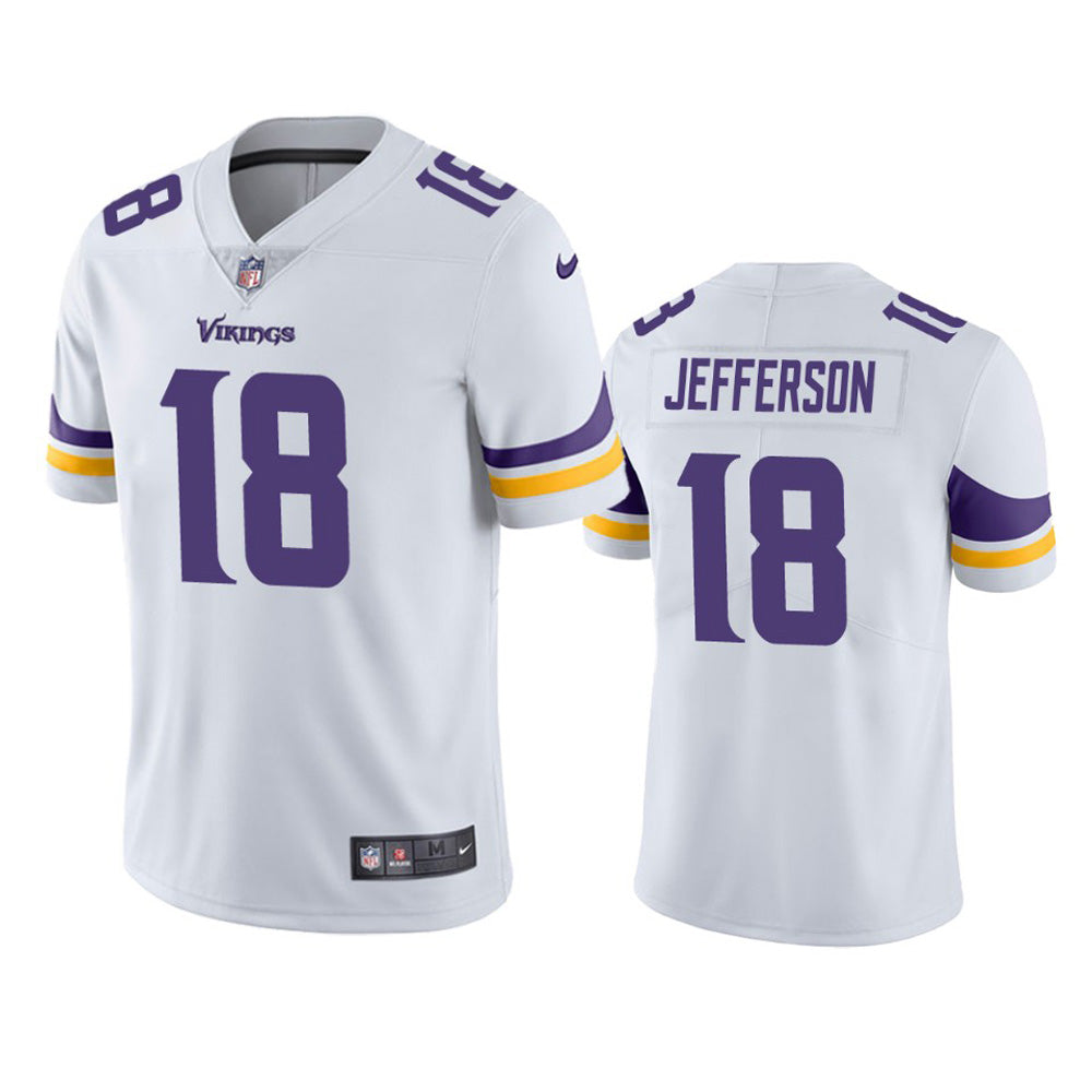 Youth Minnesota Vikings Justin Jefferson Vapor Jersey - White