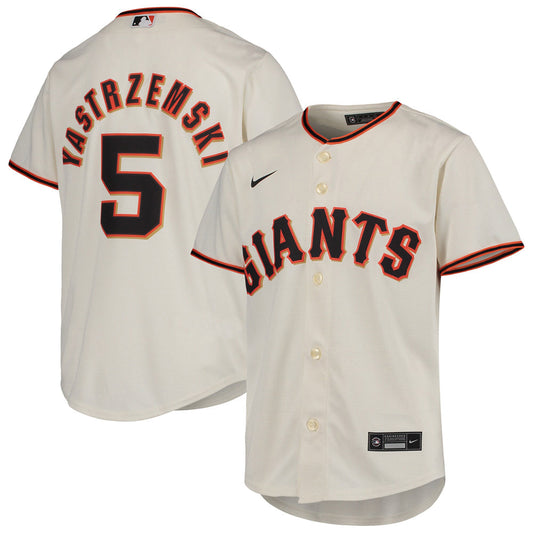 Youth San Francisco Giants Mike Yastrzemski Home Player Jersey - Cream